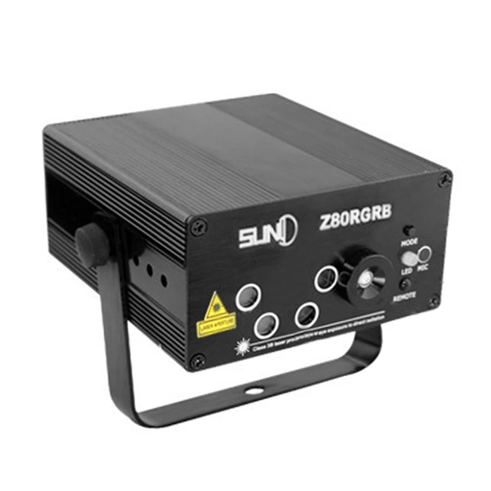 

high quality led Remote control 5 hole 80 Photos in 1 Laser Light Sound Stage Lighting Laser flash lamp bar ktv