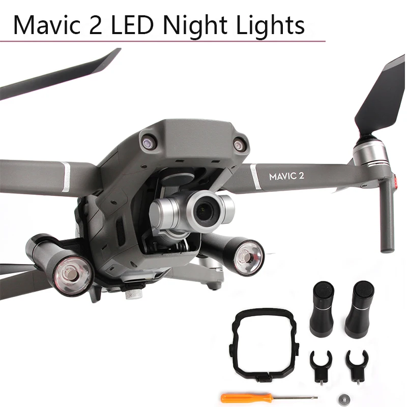 Flight Lamp for DJI Mavic 2 Pro/Zoom Night Searching Lighting Drone Accessories 3D printing LED Lights | Электроника