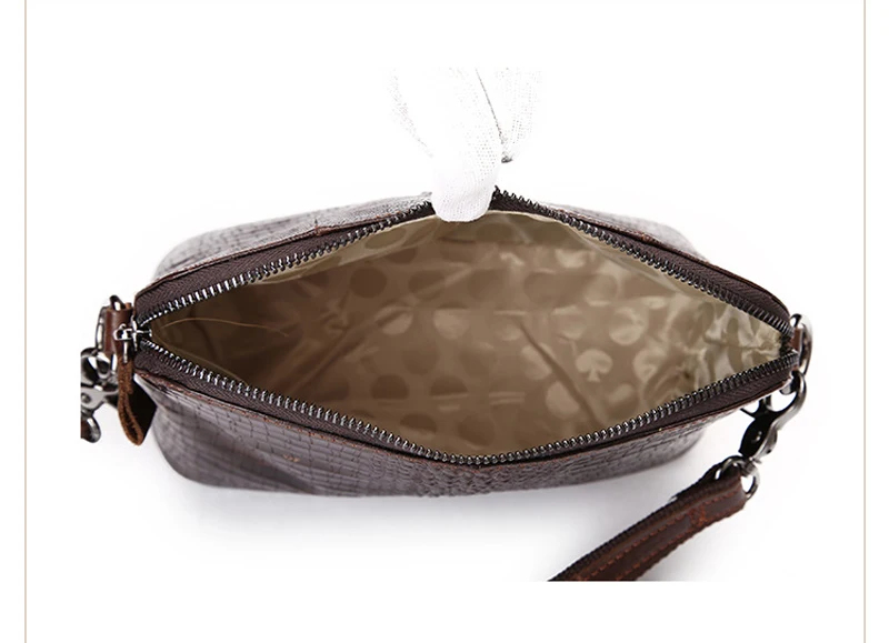 GO-LUCK бренд Аллигатор Натуральная кожа Повседневная Оболочка Женская сумка через плечо женские сумки на молнии для сотового телефона