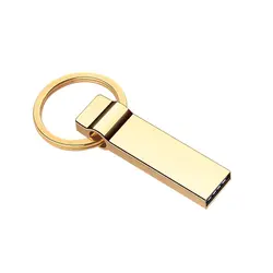 U90 Золотой U-диск USB 3,0 Flash Drive Портативный металла Memory Stick кольцо для ключей флэш-диск флешки для компьютера 16 ГБ