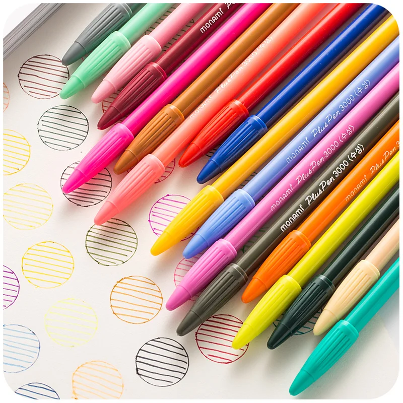 DUGUO милые канцелярские принадлежности monami 3000 яркие цвета гелевая ручка для рук Корея канцелярские ручки волоконные цветные ручки monami кавайные ручки поставки