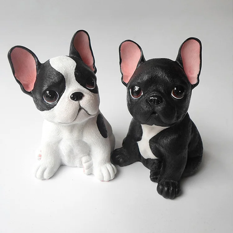 French Bulldogs Gambar Lucu Kreatif Simulasi Anjing Kecil Kantor