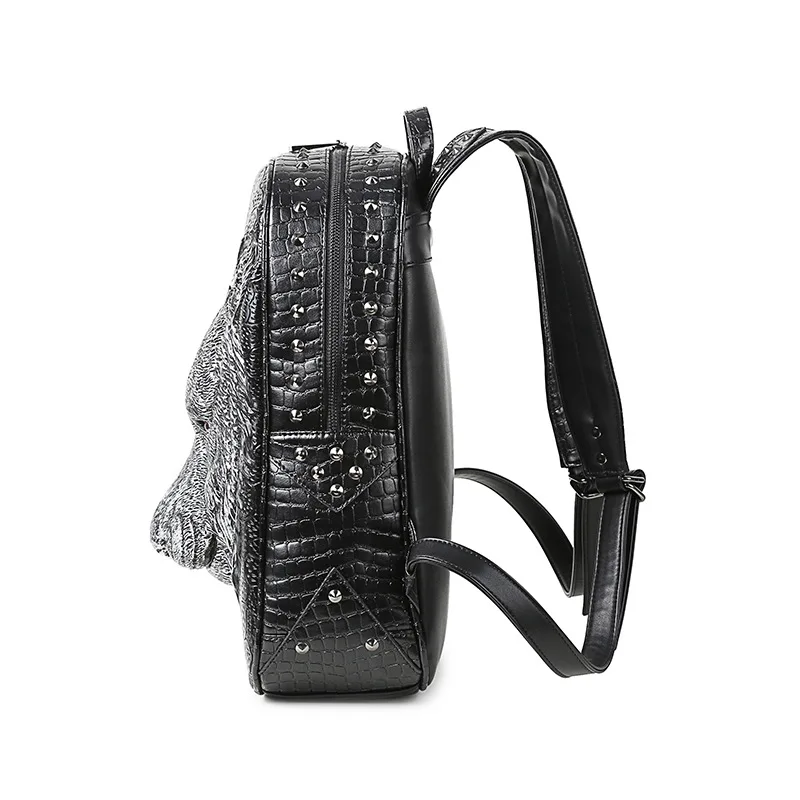  DIOMO cool women backpack shoulder bags 3D tiger backpack for teenage girls high quality pu leather