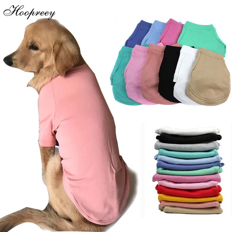 

Large Medium Small Dogs Solid Pure Cotton Hoodies Leisure Dog Clothes Knitted Sweatshirt Autumn Winter Pet Shirt Clothes XS-4XL