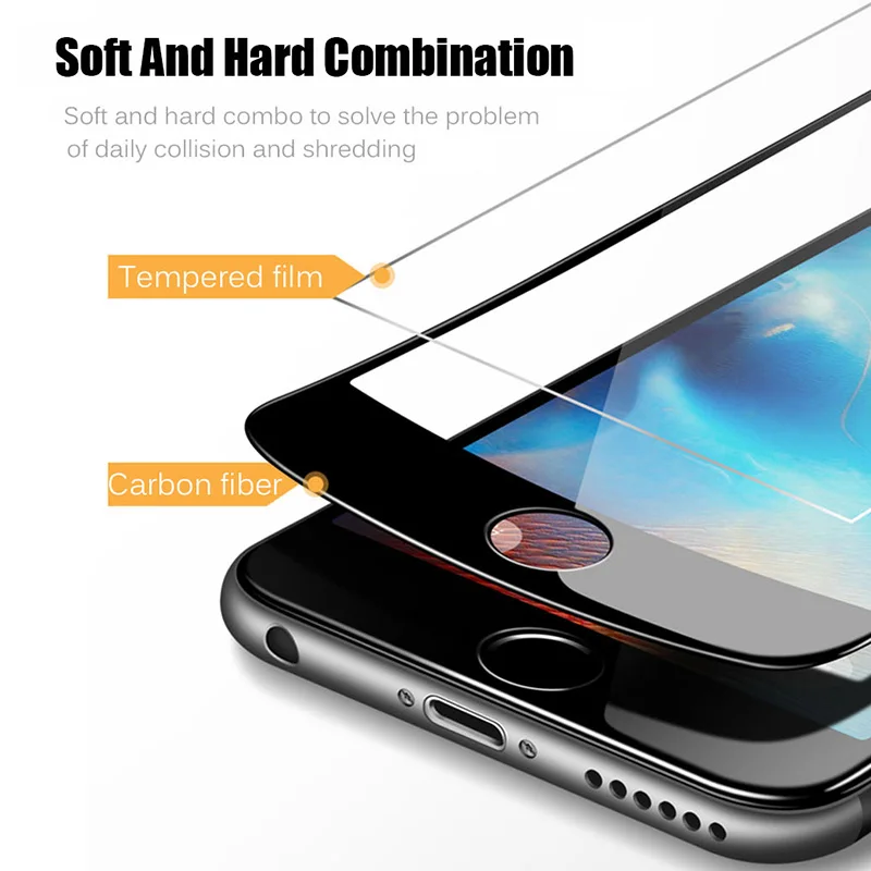 Закаленное стекло YAMIZOO для iPhone 7 8 6 s Защитное экрана на всю крышку защитное X Plus 6s