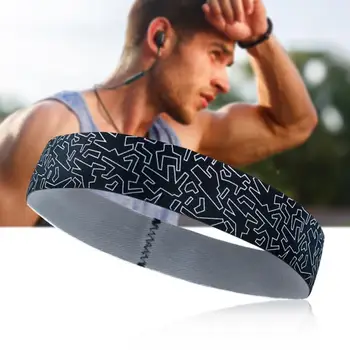 

Women Men Sports Headband Anti-slip Elastic Sweatband Yoga Running Biking Headscarf Outdoor Sport Hairband 0815