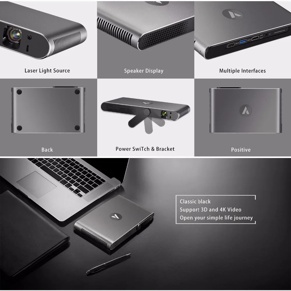 Everyone Gain Appotronics A1 3D лазерный проектор XMing 4K DLP домашний кинотеатр Projetor ALPD Full HD 1080P Wifi