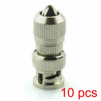 

10x BNC Male to Cable Connector Coaxial Adapter Coupler for CCTV Camera