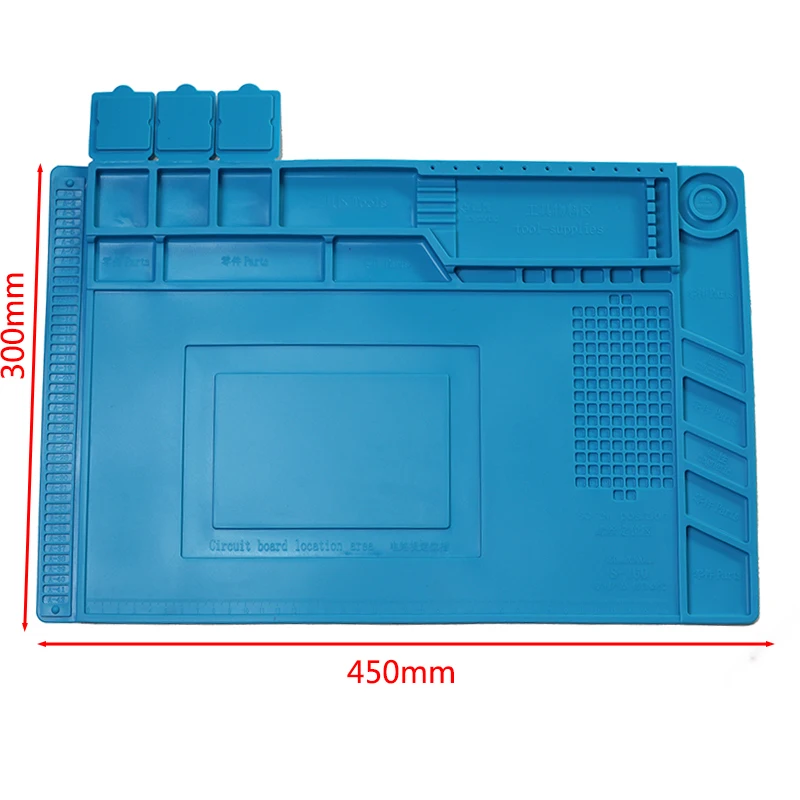 Антистатическая теплоизоляция рабочий коврик паяльная станция Железный телефон компьютер ремонт коврик Магнитный термостойкий BGA изолятор платформа