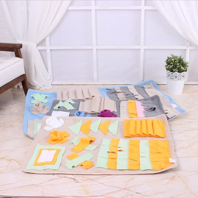 Pet smell training blanket Dog search smelling practice mats Fabrics are non-irritating Bright colors stimulate pet vision