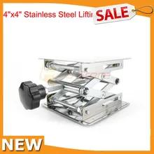 " Нержавеющая сталь 100*100 мм стенд для лаборатории настольная резка Лифт лаборатории Джиффи Джек лабораторное оборудование подъемная платформа