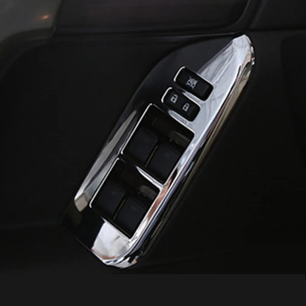 

Chrome Glass Switch Handle Decorative Cover for Toyota Prado 150 2010 2011 2012 2013 2014 2015 2016 2017