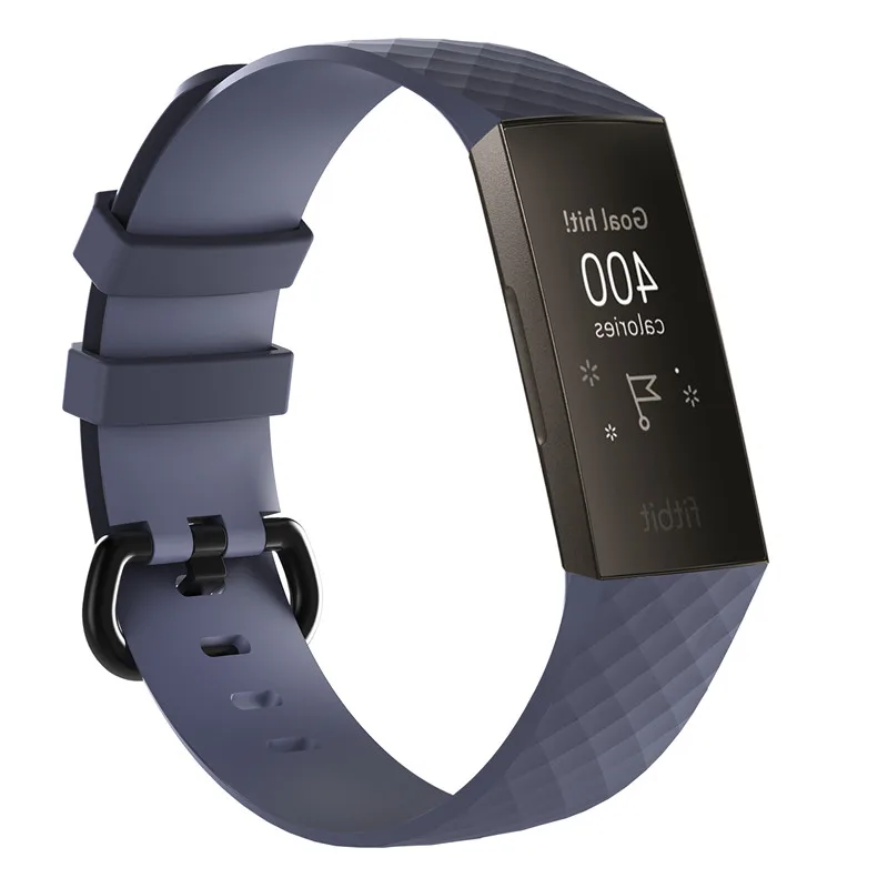 Горячая 12 цветов Смарт часы браслет для Fitbit Charge 3 ремешок Спорт Замена аксессуары для fitbit band correa для fitbit charge3 - Цвет: Темно-синий