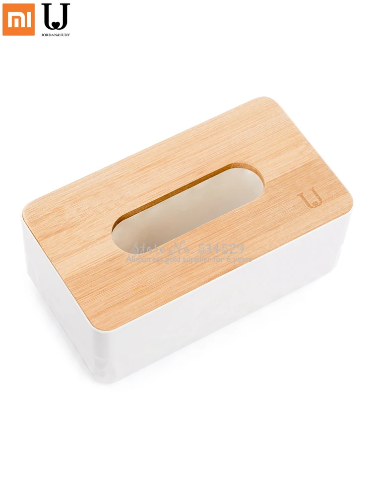 

Natural Bamboo Creative Dining Room European-style Simple-style Paper Towel Box Durable PP Material Non-slipHeightening Base