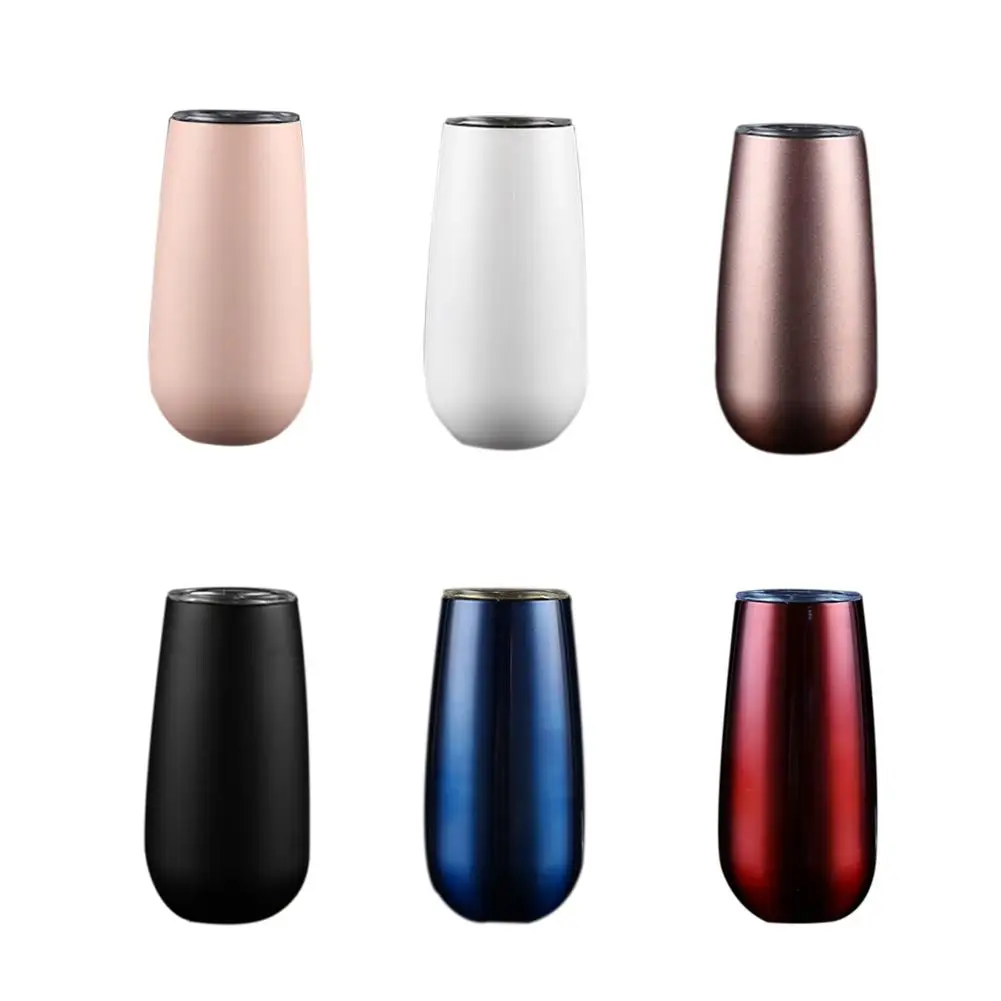 

Wholesale Slim Edition Eggshell Cup Stainless Steel Vacuum Insulation Container Creative Home Red Wine Glass European Style