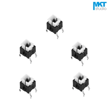 

100Pcs 6*6mm Through Hole Micro Push Button Tactile Momentary Switch With LED Holder