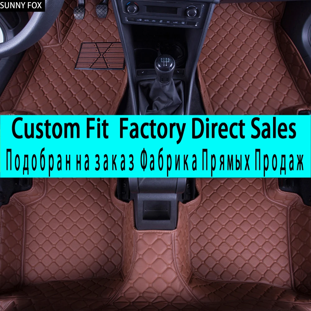 

SUNNYFOX car floor mats for Skoda Superb Yeti Fabia Rapid spaceback 5D heavy duty car styling carpet floor liner