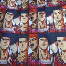 50*140 см баскетбольная анимация SLAM DUNK полиэстерная холщовая ткань пэчворк для DIY четвертей шитье для подушки обувь сумка рубашка