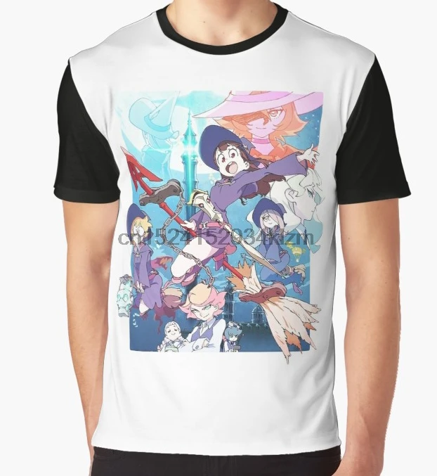 

All Over Print T-Shirt Men Funy tshirt Little Witch Academia Short Sleeve O-Neck Tops Tee women t shirt