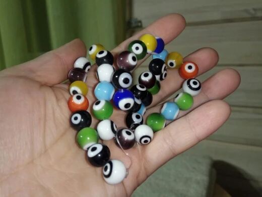NiceBeads круглые стеклянные бусины различных цветов 6 мм 8 10 для изготовления