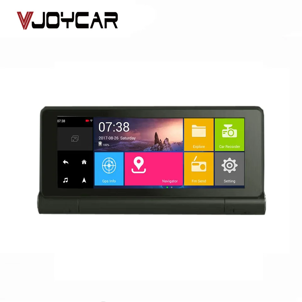 Автомобильный видеорегистратор 7 &quot Android GPS навигация поддержка WIFI FM