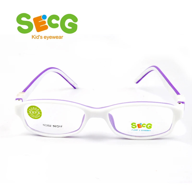Tanie SECG bez śruby okulary na krótkowzroczność ramki dla dzieci przezroczyste okulary ultralekkie miękkie ramki dla dzieci odpinane okulary