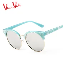 T VENI VEDI nuevas mujeres de la manera gafas de sol de las mujeres gafas de sol gafas de sol feminino gafas de sol de la vendimia mujer gato ojos