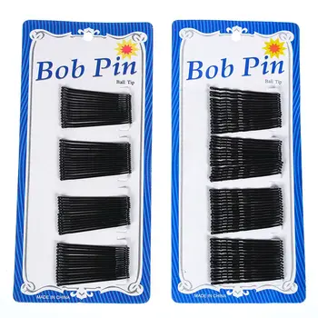 

60pcs Hair Waved U-shaped Bobby Pin Barrette Salon Grip Clip Hairpins Black dropshiping