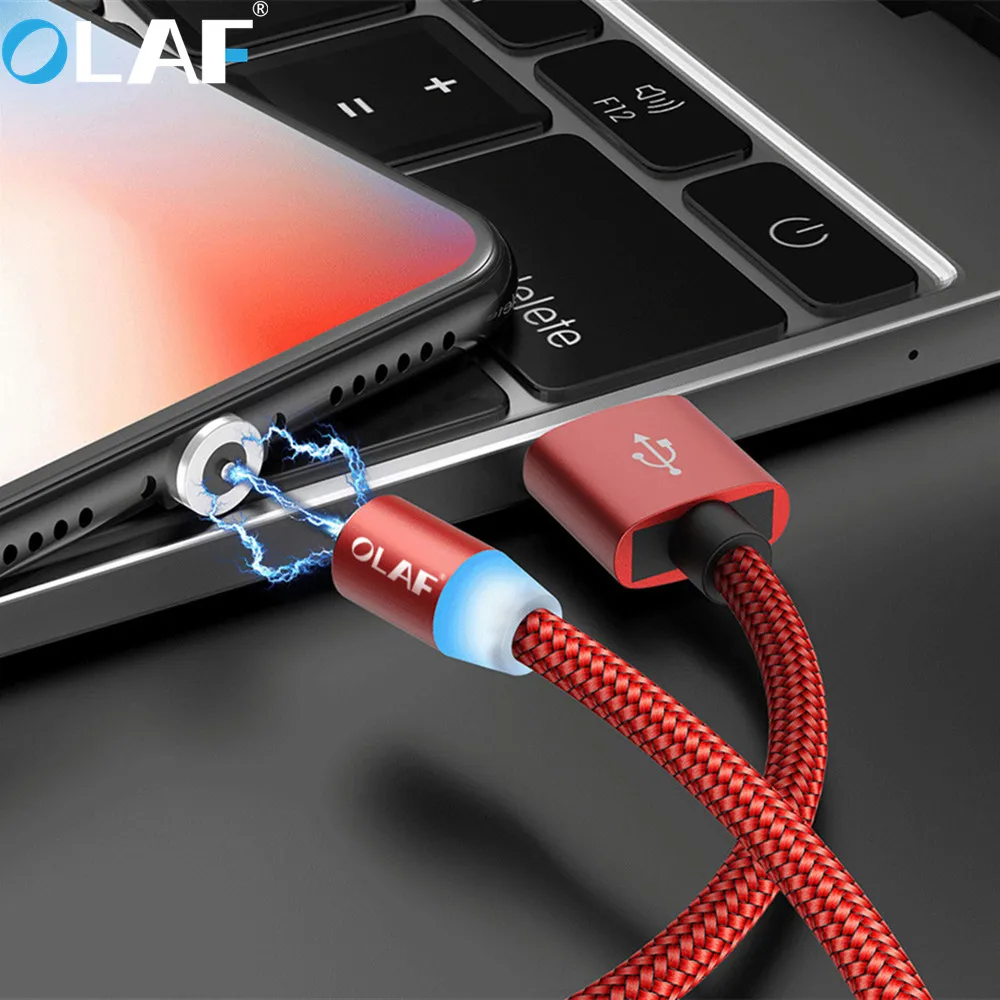  OLAF 1 M 2 M Schnelle Lade LED Micro USB Typ C Kabel Für Xiaomi Für Samsung Handy Ladegerät kabel F