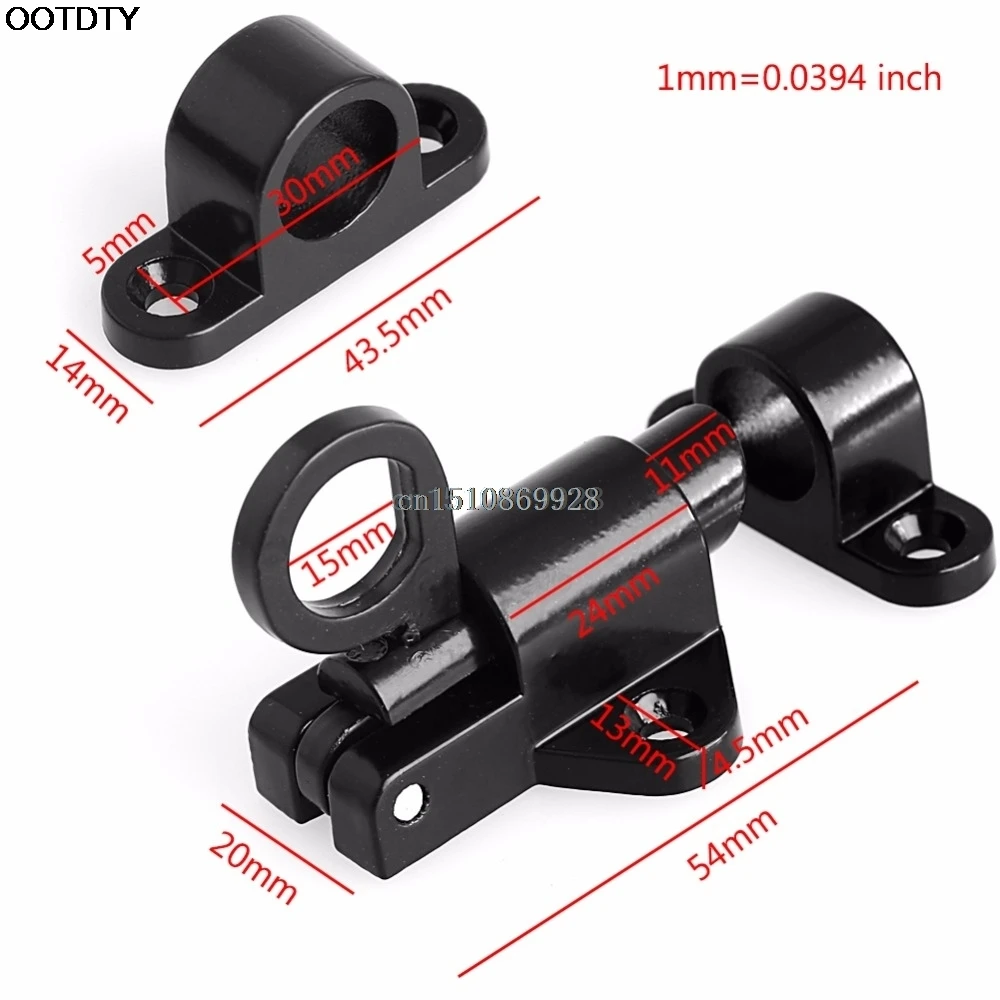 

Window Gate Security Pull Ring Spring Bounce Door Bolt Aluminum Latch Lock Hot
