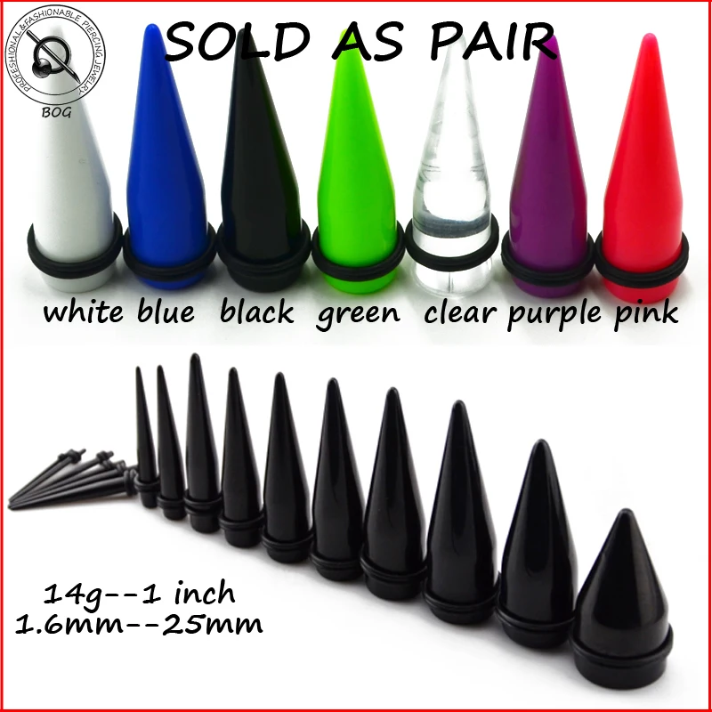 Solid Acrylic Fake Plug With O-Rings – Jewelry