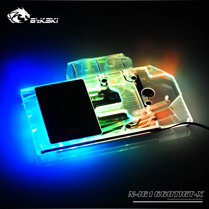 Bykski N-IG1660TIGT-X блок GPU для красочных iGame RTX 2060 Ultra