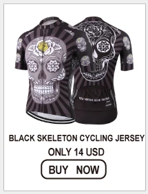 black skeleton cycling jersey