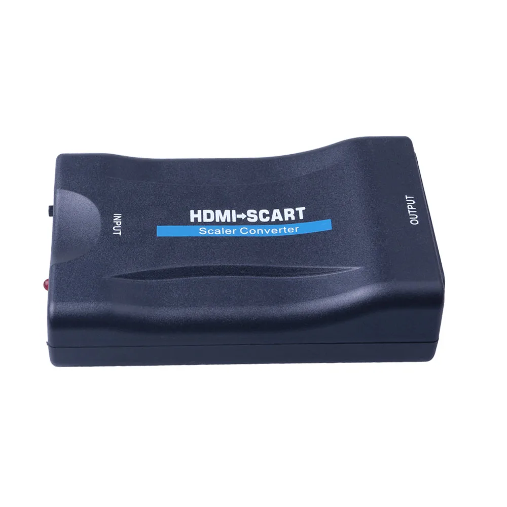 Высококлассный преобразователь HDMI в SCART Видео Аудио AV сигнальный адаптер HD