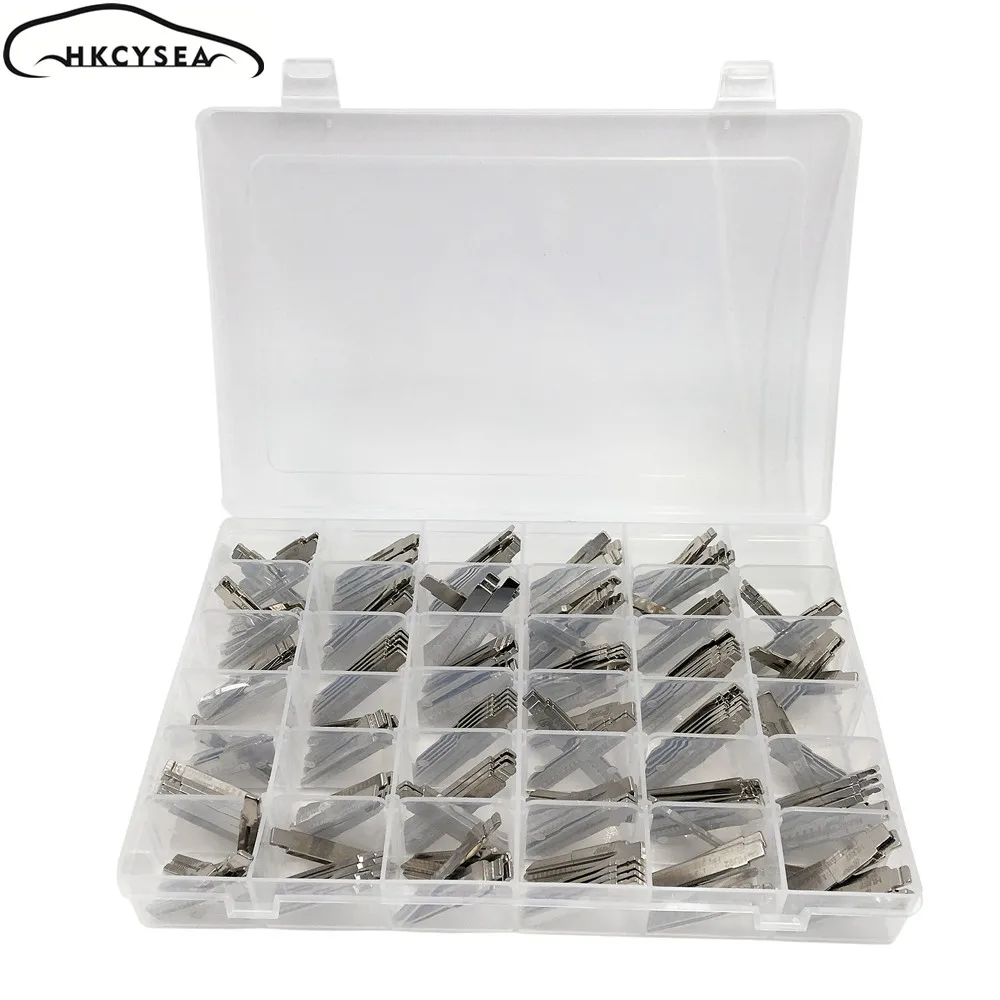 

HKCYSEA 175/lot Engraved Line Scale Shearing Teeth Blank Car Key Cutting Blade Key Reticle (35 Type Full Set LISHI 2 in1)