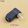 YuXi штекер постоянного тока, угол 90 градусов, L образный пластик 5,5*2,5 5,5*2,1 4,8*1,7 4,0*1,7 3,5*1,35 3,5*1,1 2,5*0,7 мм ► Фото 2/6