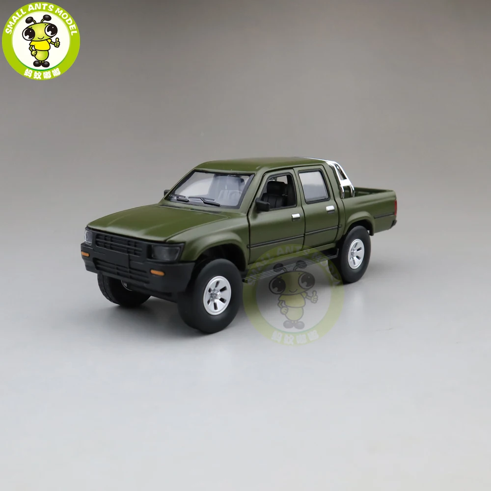 1/32 Jackiekim Hilux грузовик пикап с анти-ствол танка литая металлическая Модель автомобиля игрушки Дети Звук освещение подарки