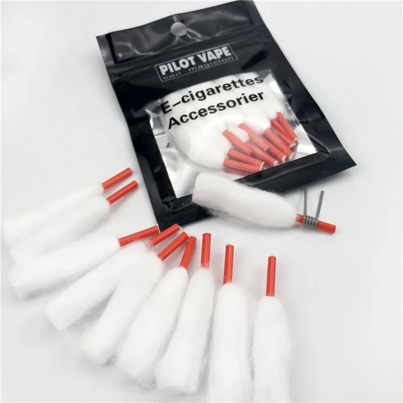Pilot Vape Cotton & Wick 10 piece/Bag RDA Cotton for Vape Easy to Use