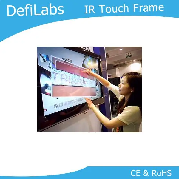 DefiLabs Высокое качество 60 дюймов Интерактивная ИК сенсорная рамка 2 точки