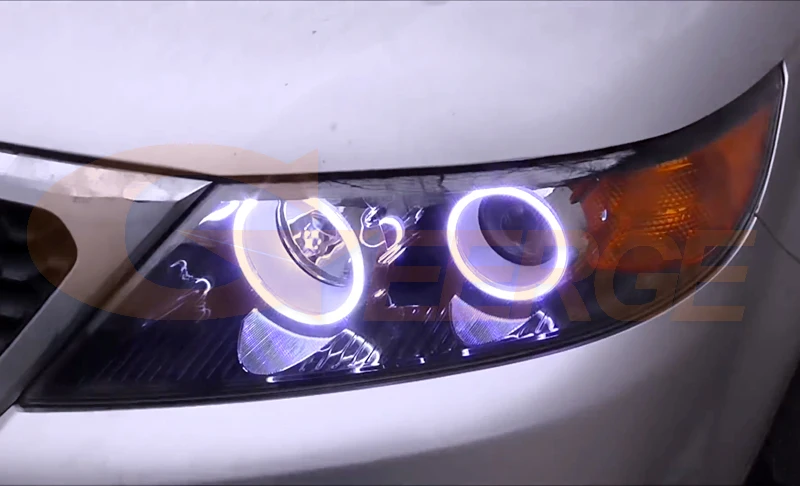 Для Kia Sorento 2010 2011 2012 2013 отличный RF Bluetooth контроллер многоцветный ультра яркий RGB светодиодный ангельские глазки Halo Кольцо Комплект