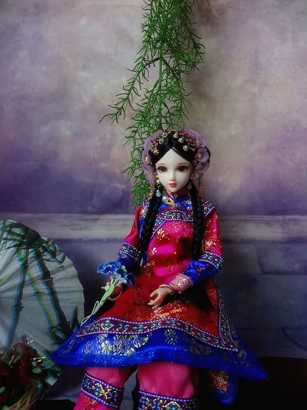 32cm Chinese Dolls Like BJD Doll 12 Jointed Body 1 6 Vintage Oriental 