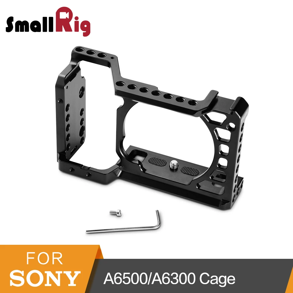 Cena SmallRig dla Sony A6500 A6300 klatka operatorska ulepszona wersja ochronna lustrzanka cyfrowa Rig dla Sony A6500 aluminiowa klatka 1889