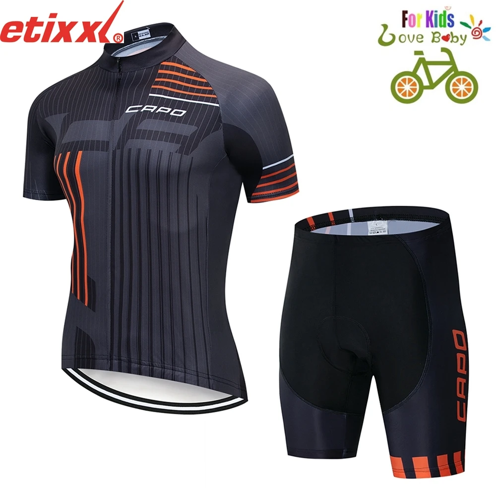 5 Детский MTB Велоспорт Джерси Набор Ropa Ciclismo велосипедные Джерси велосипедные шорты комплект Maillot Ciclismo Детский комплект для велоспорта - Цвет: 5