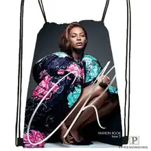 Пользовательские beyonce походная сумка на шнурке для мужчин и женщин милый рюкзак дети ранец(черная спина) 31x40 см#20180611-03-142