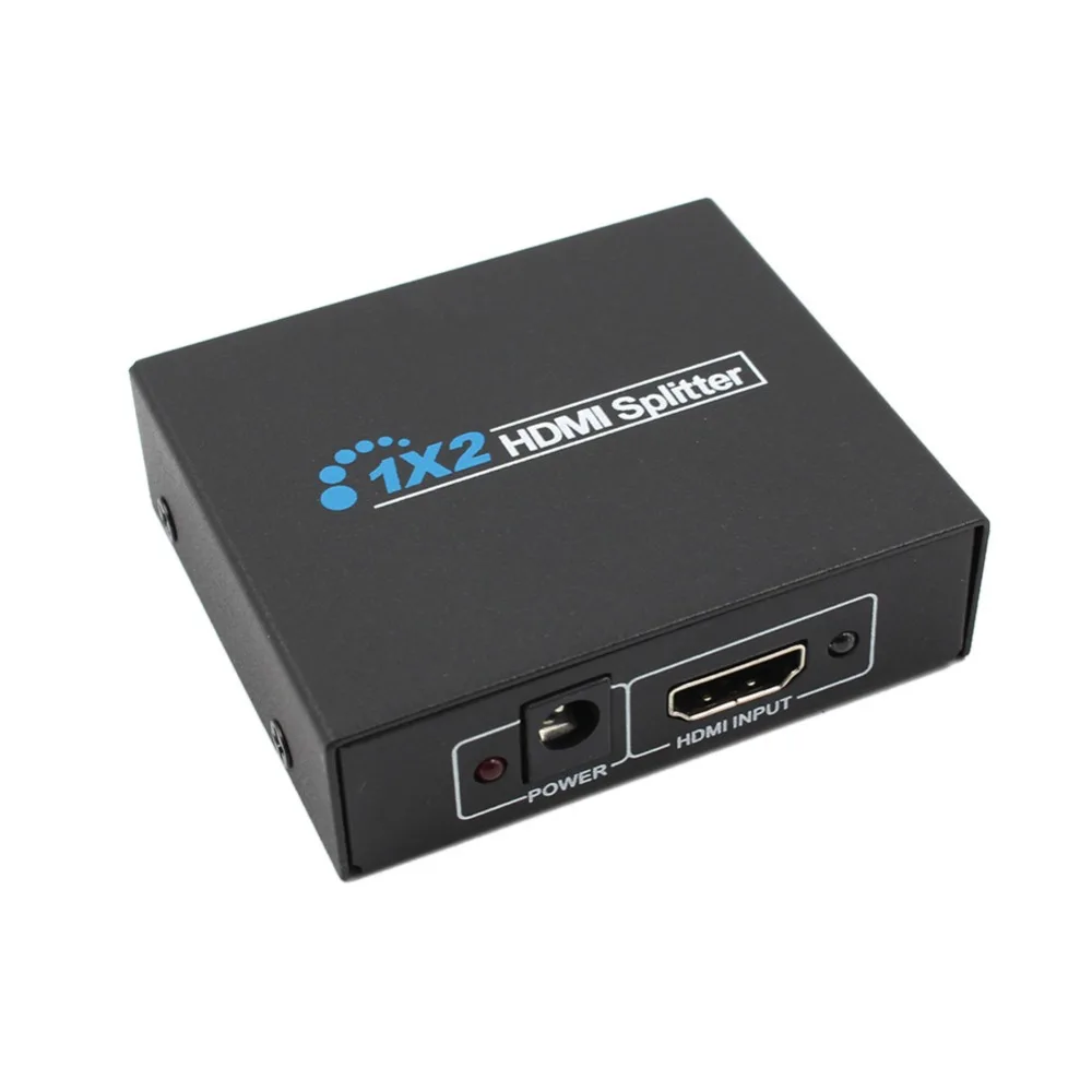 1x2 HDMI Splitter Extender 2 Port HDMI Audio Video 1080P Splitter