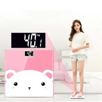 

Household Weight Weighing Human Body Precision Mini Weighing Ultra-Thin Design Automatic Sensing Intelligent Electronic Scale