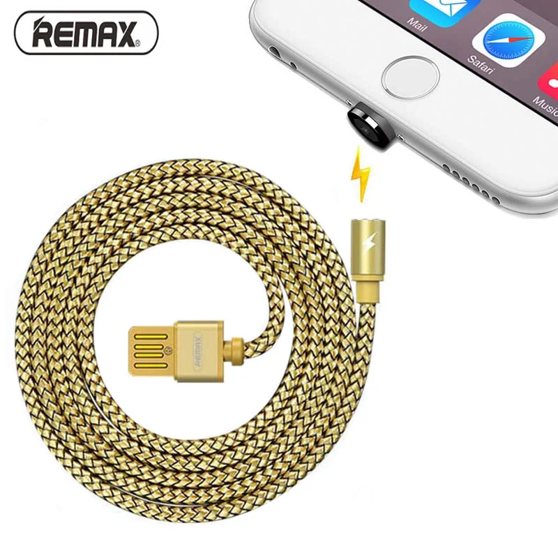 ريماكس النسيج كابل مغناطيسي مع مصباح ليد ل فون X 5 6 7 8 زائد USB أجهزة الهاتف المحمول كابل المغناطيس سريع كابل الشاحن
