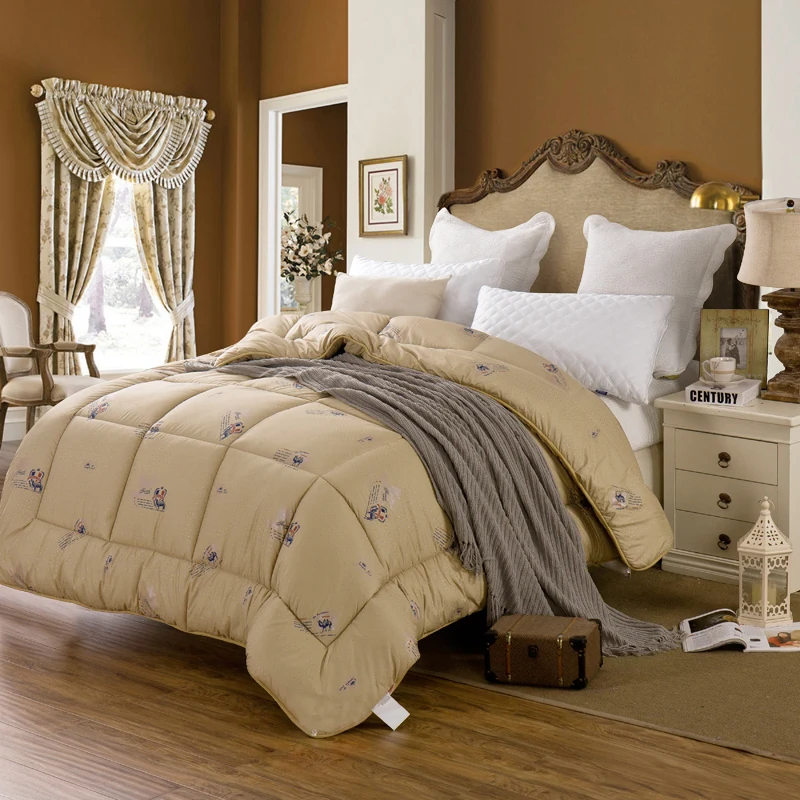 

Camel Wool Duvet Comforter Inner for Autumn Winter Home Textile Bedding Camel Hair Quilt Twin/Full/Queen/King W-03