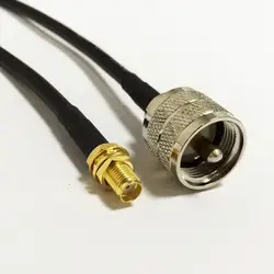 НОВЫЙ SMA женский Джек переключатель UHF штекер соединительный кабель RG58 оптовая продажа быстрая доставка 100 см 40 "адаптер