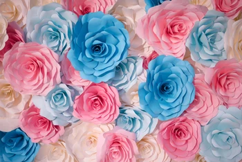 

digital hand-making flowers printed backdrops for photo studio Art fabric backdrop for newborn baby photography D-9884